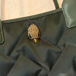 Kurt Geiger Elegant Green Quilted Tote bag